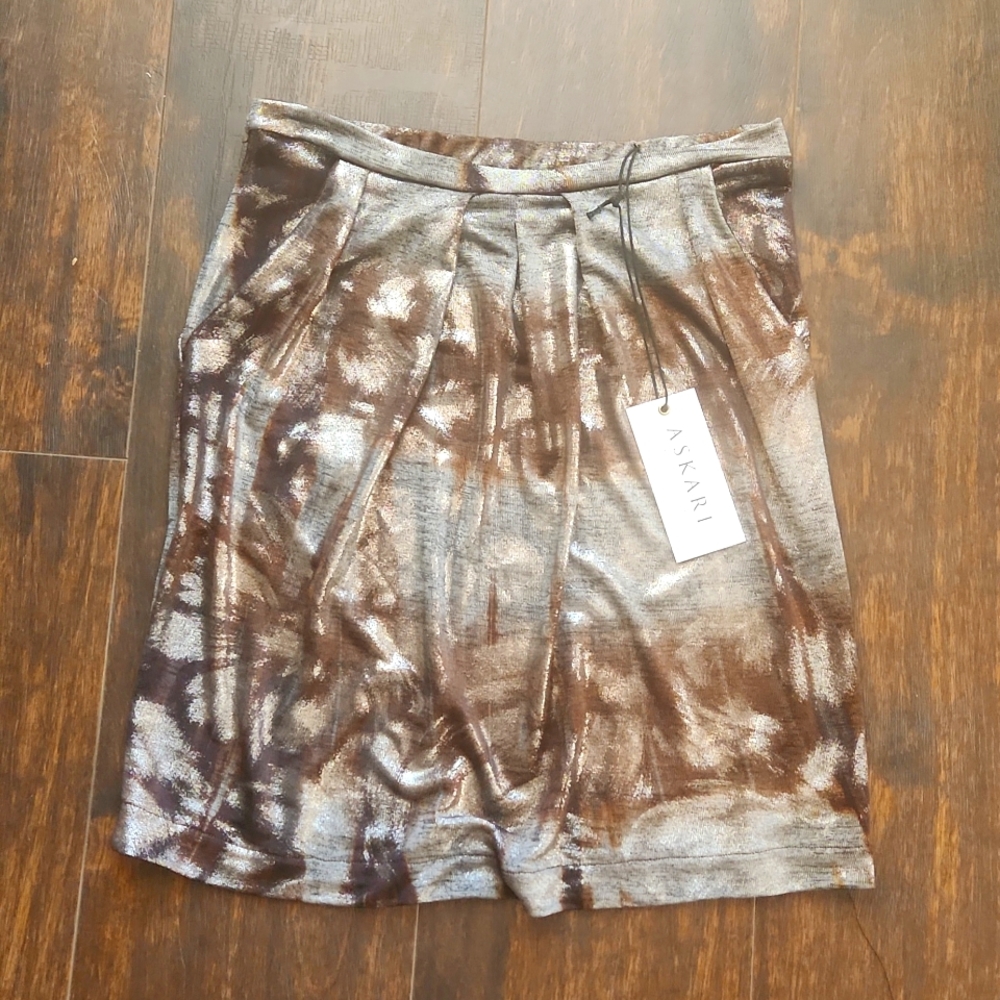 ASKARI metallic skirt